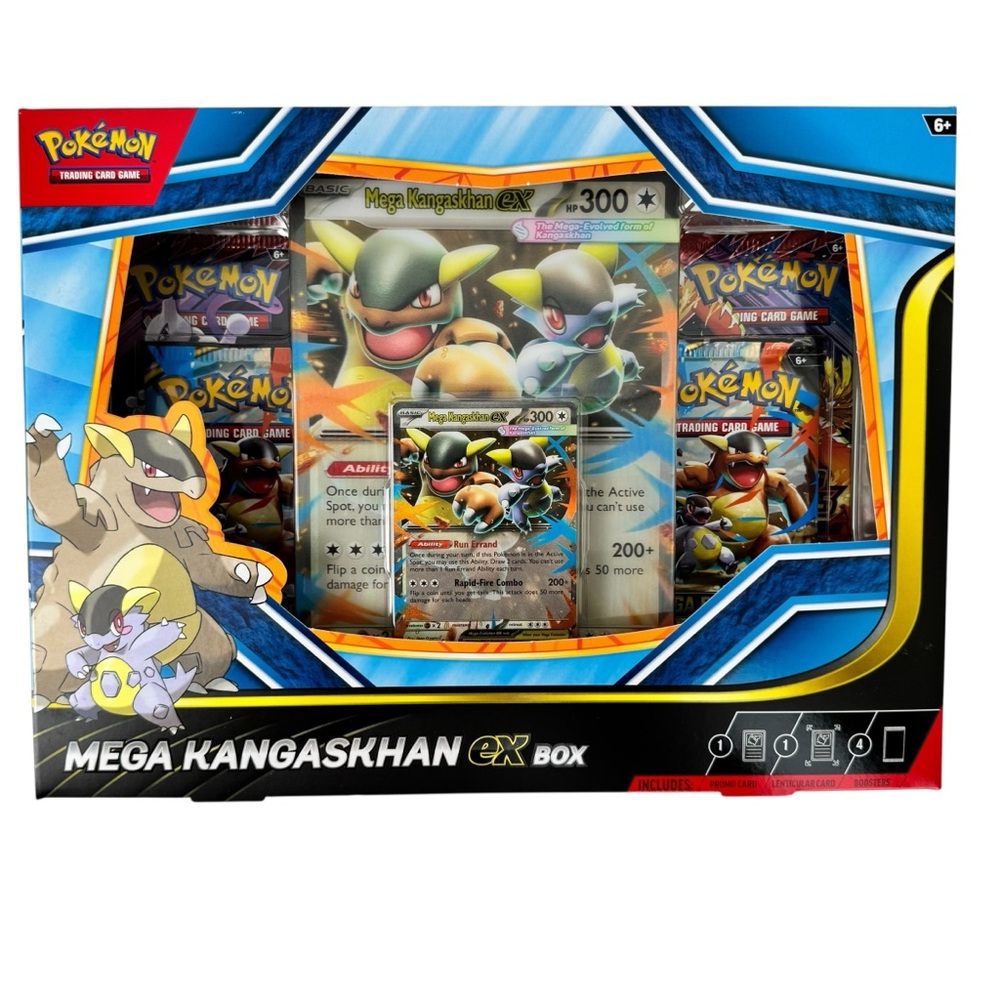 Pokemon Mega Kangaskhan EX Box - Blue‎ Yellow Black